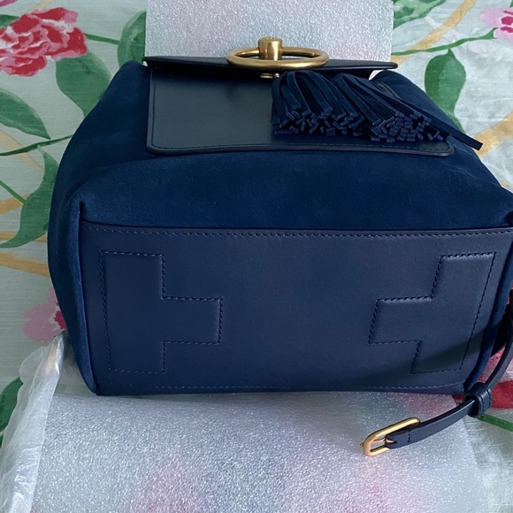 NWT Tory Burch Suede and Leather Farrah Backpack - Picture 3 of 7